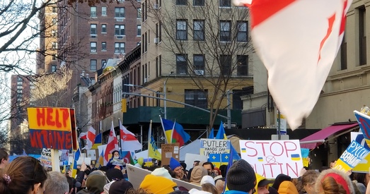 Нью-Ёрк выйшаў супраць вайны ва Украіне